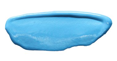 Beyaz üzerine izole edilmiş vektör mavisi parlak boya dokusu - akrilik yasak