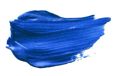 Beyaz akrilik b üzerinde izole edilmiş vektör mavi metalik boya dokusu