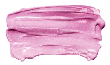 Beyaz akrilik pankarta izole edilmiş vektör pembe boya dokusu