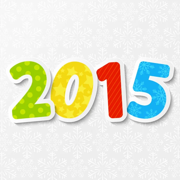 Concepto de Año Nuevo 2015 — Vector de stock