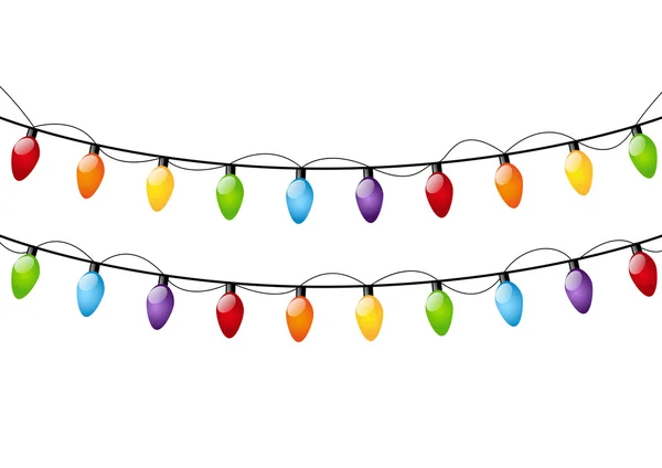 Christmas light bulbs — Stock Vector