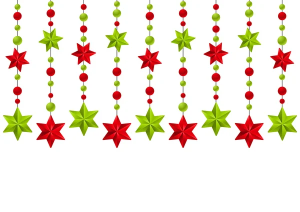 Рождественские звездные украшения — стоковый вектор