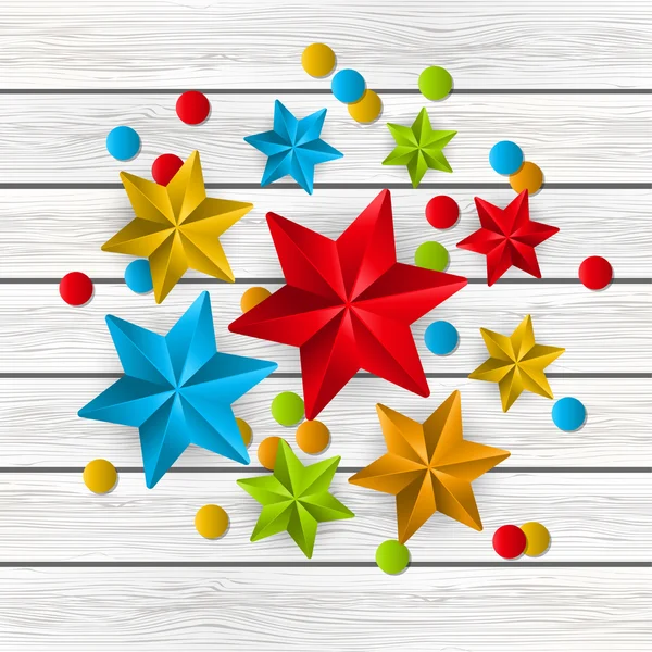 Decorações estreladas de Natal — Vetor de Stock