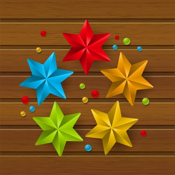Hvězdná Vánoční dekorace — Stockový vektor