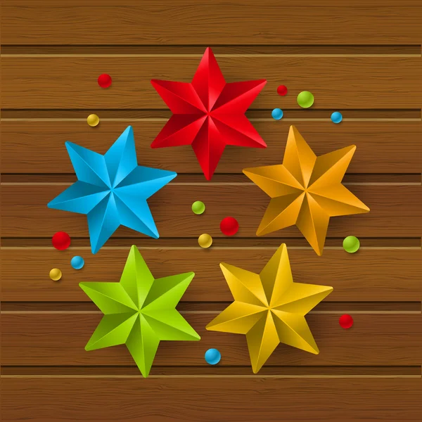 Decoraciones estrelladas de Navidad — Vector de stock