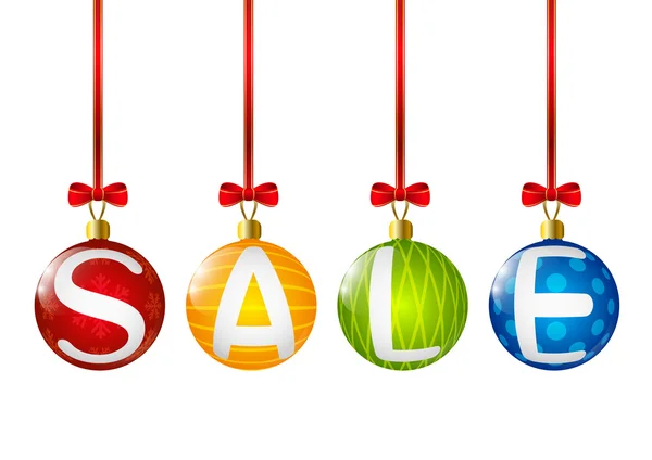 Christmas sale concept — Stock Vector