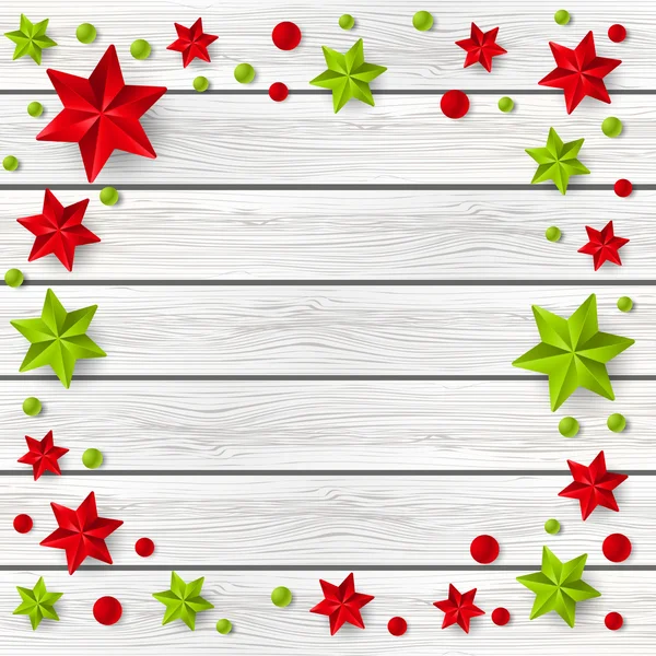 Christmas starry decorations — Stock Vector