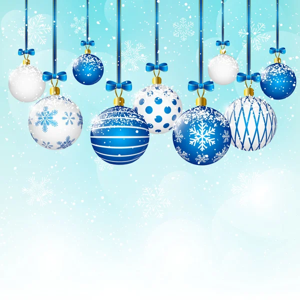 Christmas balls — Stock Vector