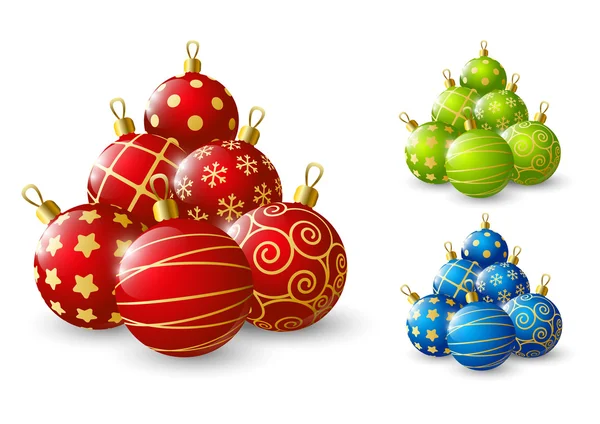 Xmas ballen — Stockvector