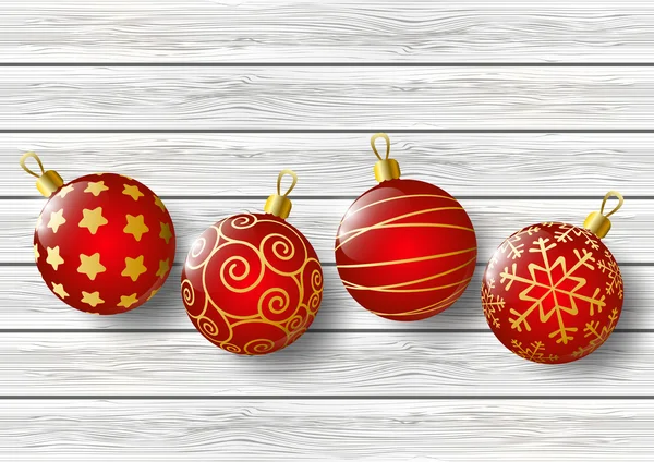 Bolas de Navidad — Vector de stock