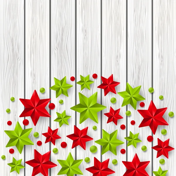 Decorações estreladas de Natal — Vetor de Stock