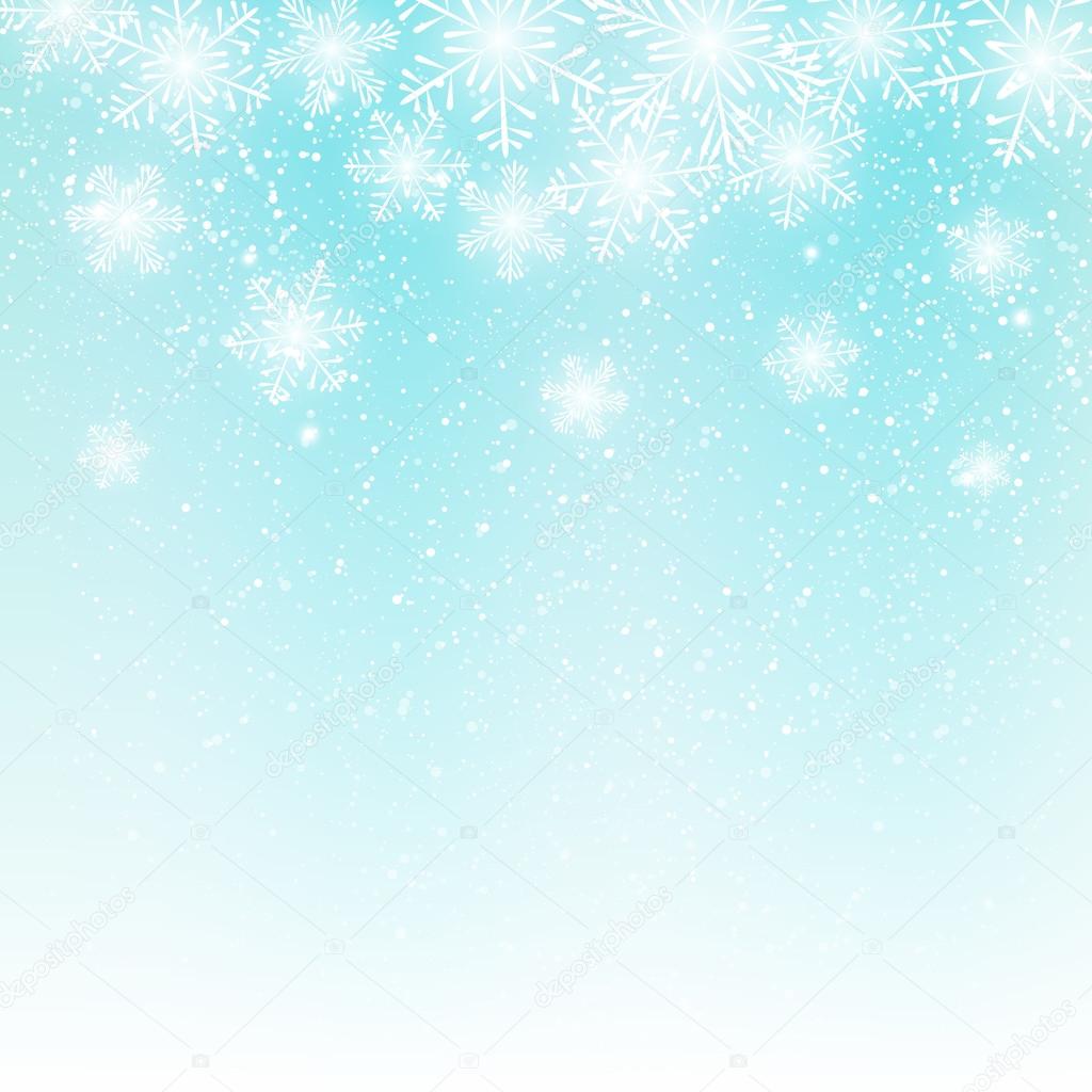 Abstract snowflake background