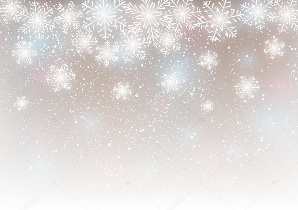 Abstract snowflake background