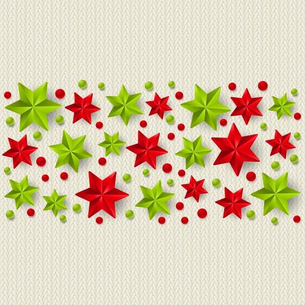 Decorações estreladas de Natal — Vetor de Stock