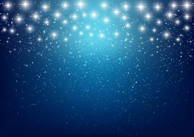 mavi zemin üzerine parlak yıldız