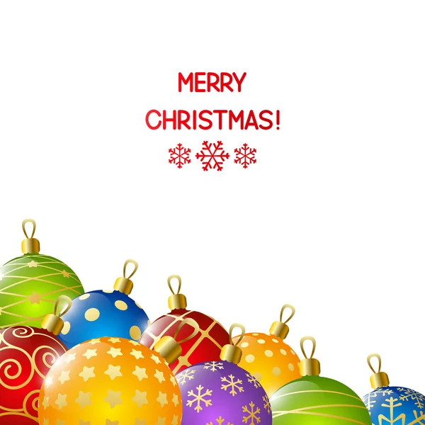 Boules de couleur de Noël — Image vectorielle
