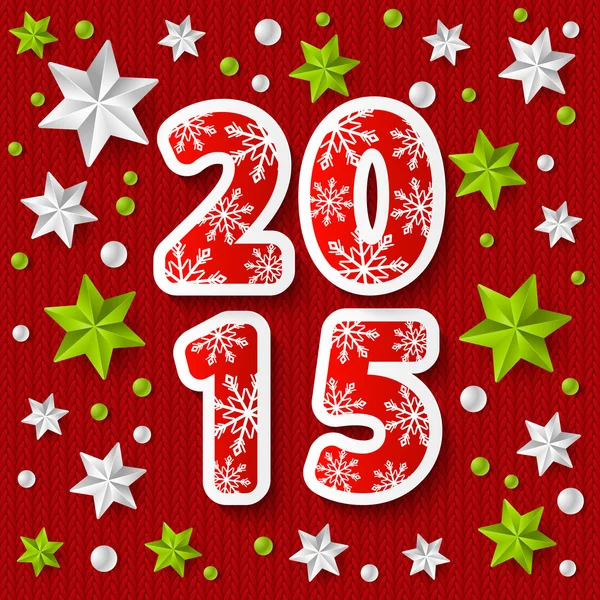 Concetto di anno nuovo 2015 — Vettoriale Stock