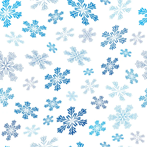 Muster mit Schneeflocken — Stockvektor