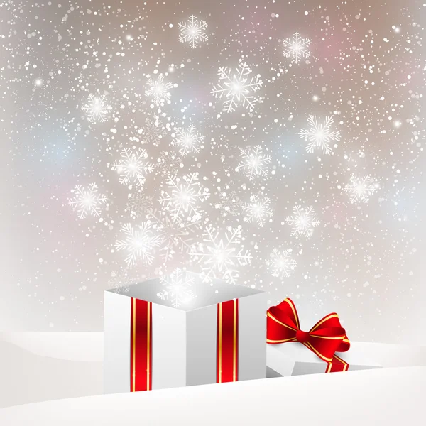 Scatola regalo di Natale — Vettoriale Stock