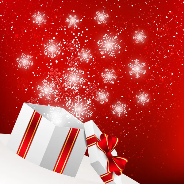 Boîte cadeau de Noël — Image vectorielle