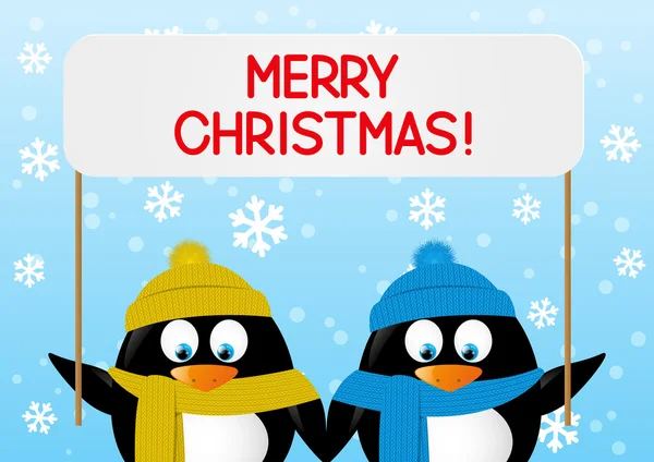 Jul pingviner — Stock vektor