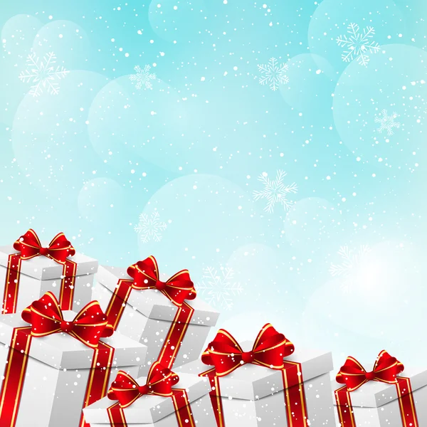 Vánoční dárkové krabice — Stockový vektor
