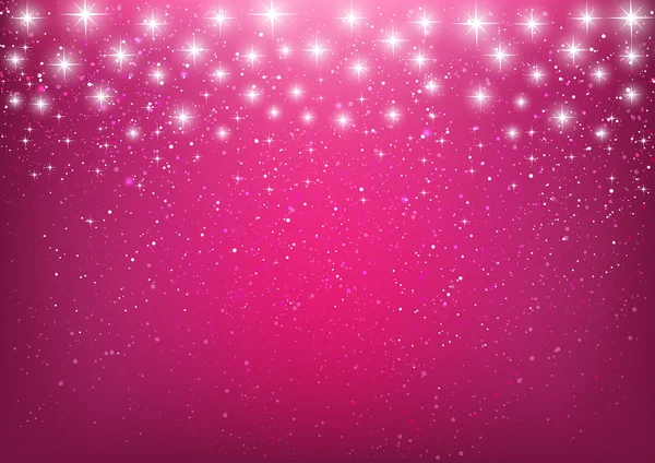 粉红色的背景上的星星 — 图库矢量图片