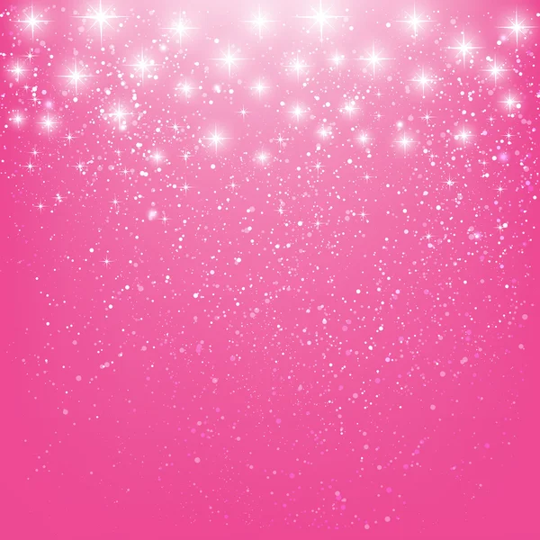 ピンクの背景の星 — ストックベクタ