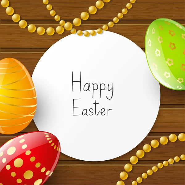 Easter greeting card — Stock Vector