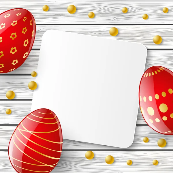 Tarjeta de felicitación de Pascua — Vector de stock