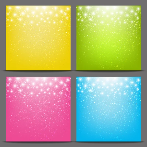 Color fondos estrellados — Vector de stock