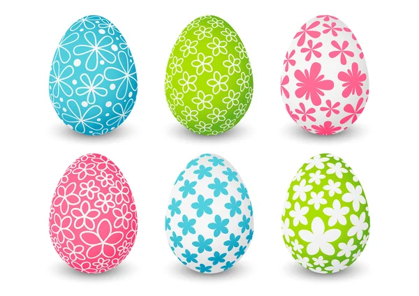 Renkli Paskalya yumurtaları. — Stok Vektör