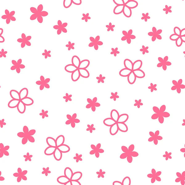 Motif floral sans couture — Image vectorielle