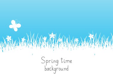 Mavi bahar arka plan