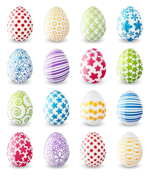 Set of Easter eggs — Stock Vector