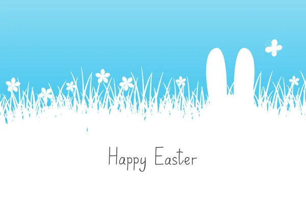 Fondo de Pascua azul y blanco — Vector de stock