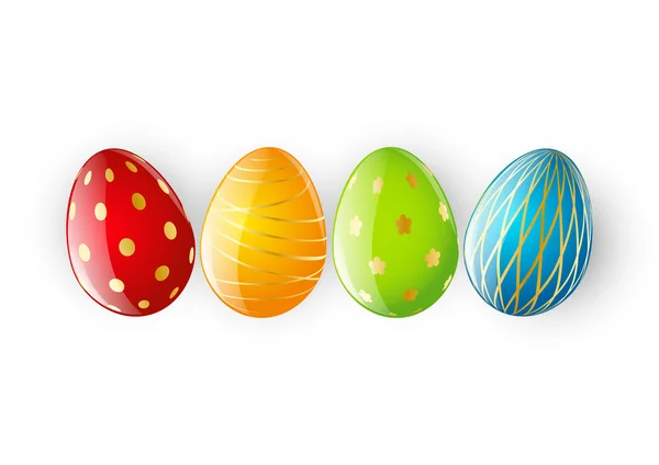 Πολύχρωμα πασχαλινά αυγά — Διανυσματικό Αρχείο