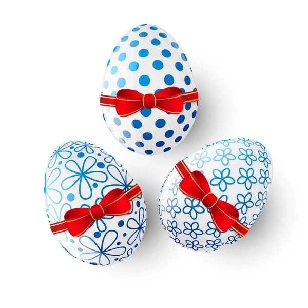 Coloridos huevos de Pascua — Vector de stock