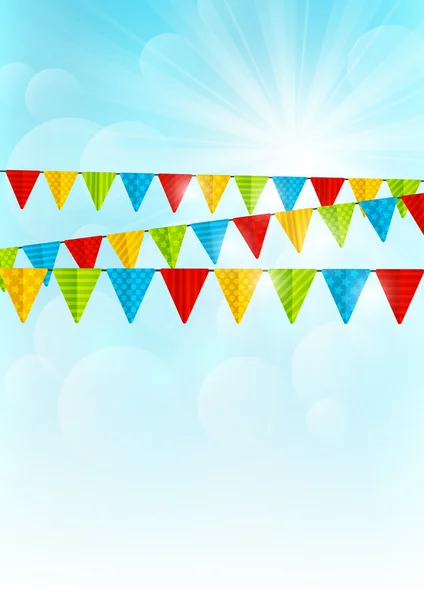 Banderas de fiesta de color — Vector de stock