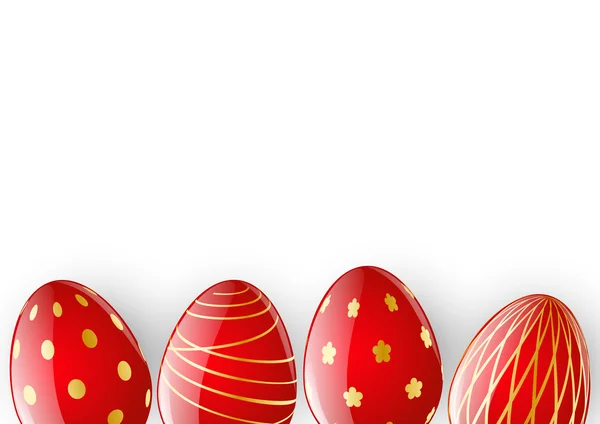 Coloridos huevos de Pascua — Vector de stock