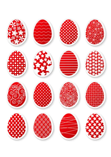 Papel pegatinas de Pascua — Vector de stock