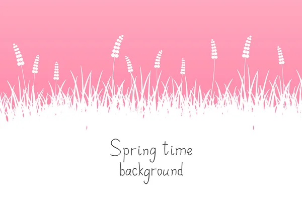 Pink spring background — Stock Vector