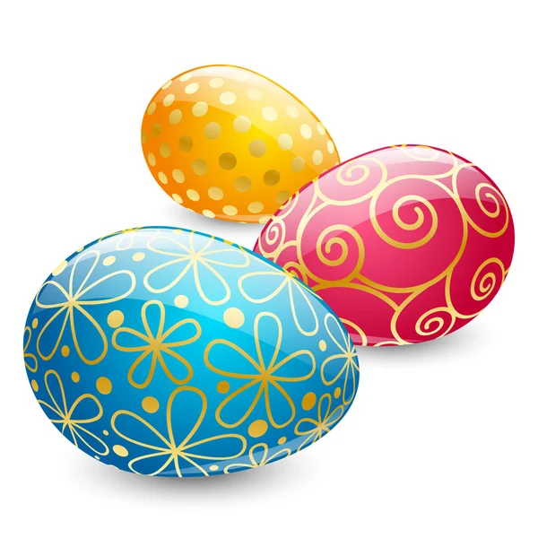 Color Easter eggs — Stock Vector