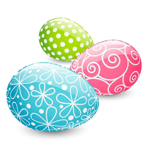 Páscoa ovos coloridos — Vetor de Stock