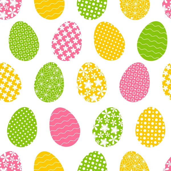 Coloridos huevos de Pascua — Vector de stock