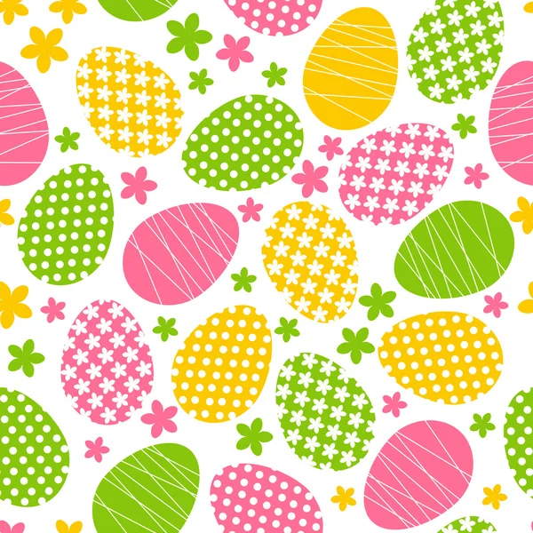 Pattern with Easter eggs — Stock Vector