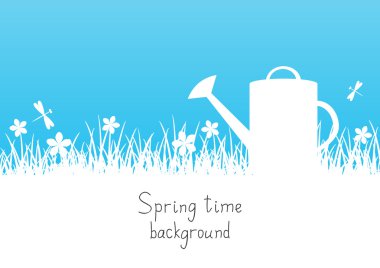 Spring background with place for text clipart