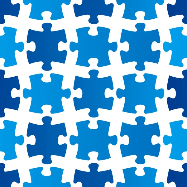 Naadloze patroon met puzzel — Stockvector