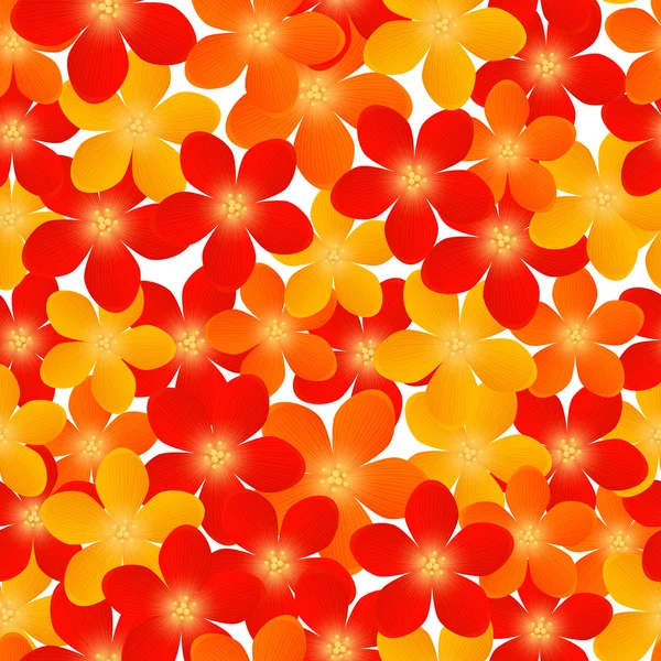 Seamless pattern with flowers — Stock Vector