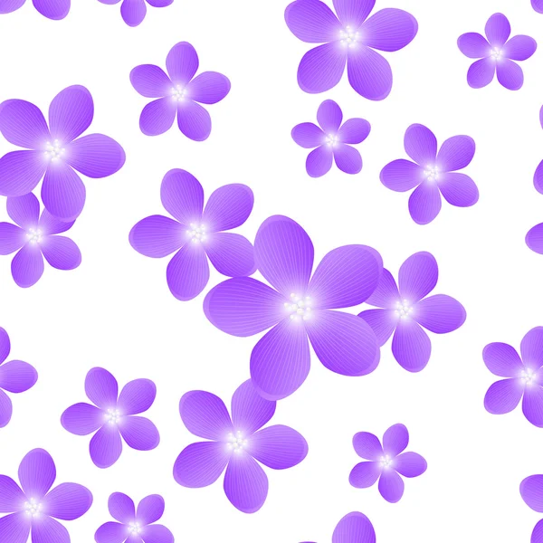 Modèle sans couture avec des fleurs — Image vectorielle